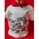 camiseta bebé serigrafiada roja
