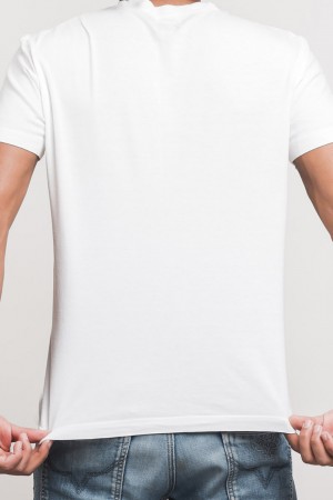 Camiseta hombre blanca personalizada