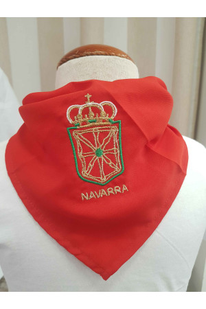 Pañuelo bordado navarra