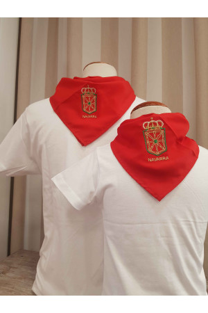 Pañuelo bordado navarra