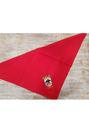 Pañuelo rojo bordado
