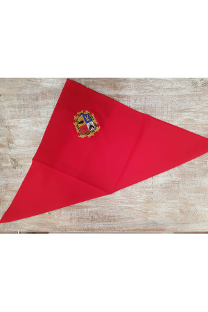 Pañuelo rojo bordado