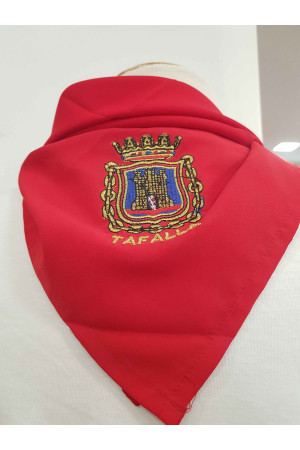 Pañuelo rojo bordado